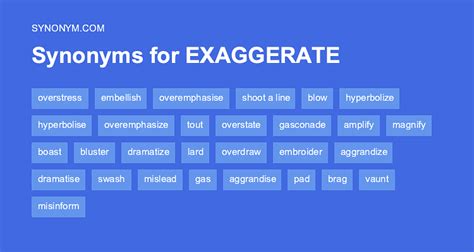 exaggerate synonym